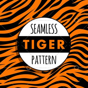 Seamless Tiger Stripes pattern, digital download, digital repeatable pattern, png jpg svg eps .ai vector pattern, high quality animal print