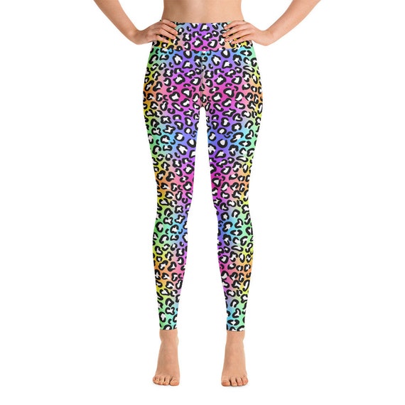 Rainbow Leopard Leggings. Animal Patterned Yoga Pants. -  Canada