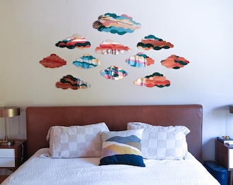 Mirror Clouds for a Dreamy Wall Decor / Wavy Mirror Art