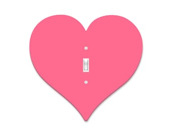 Cubierta de interruptor de luz con forma de corazón: decoración de pared acrílica retro