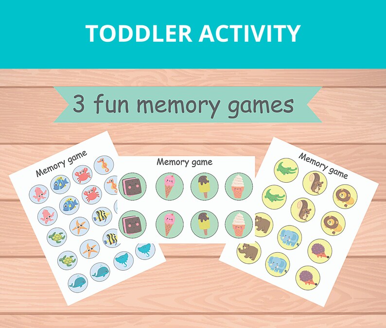 Toddler Matching Game Quiet Time Game Pre K Printable Activity Etsy