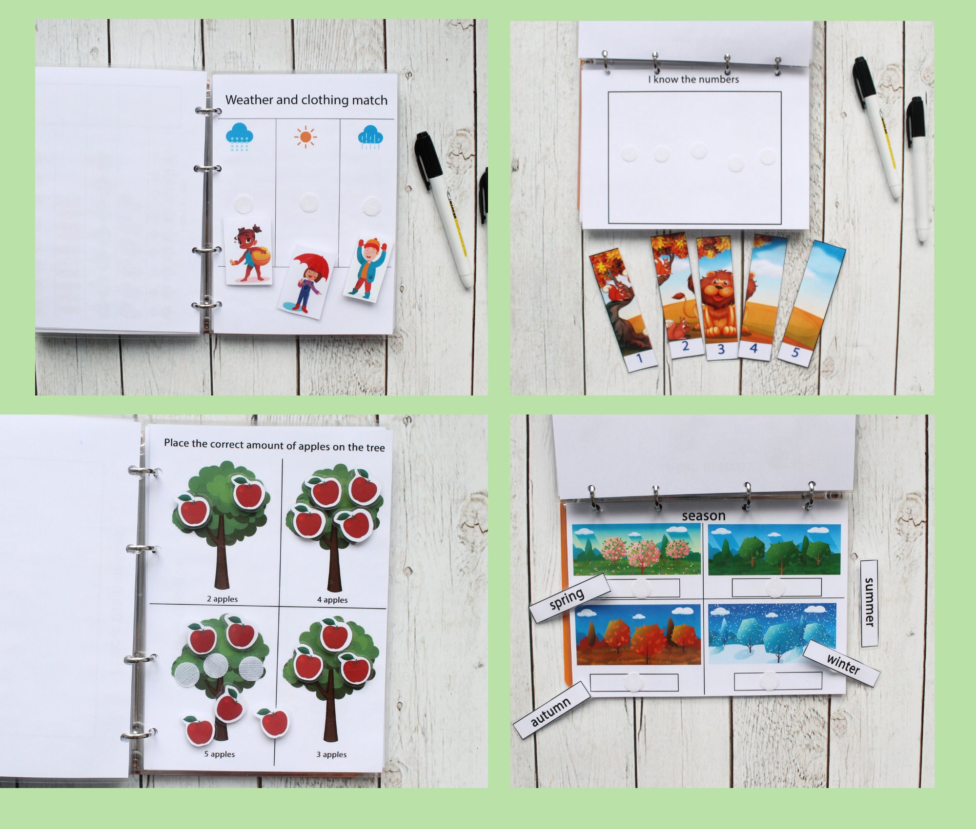 Toddler Printable Busy Book Preschool printables activity | Etsy