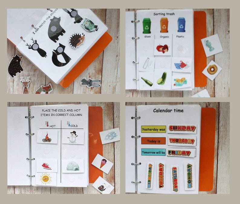 toddler busy book printable activities binder 3 year old etsy