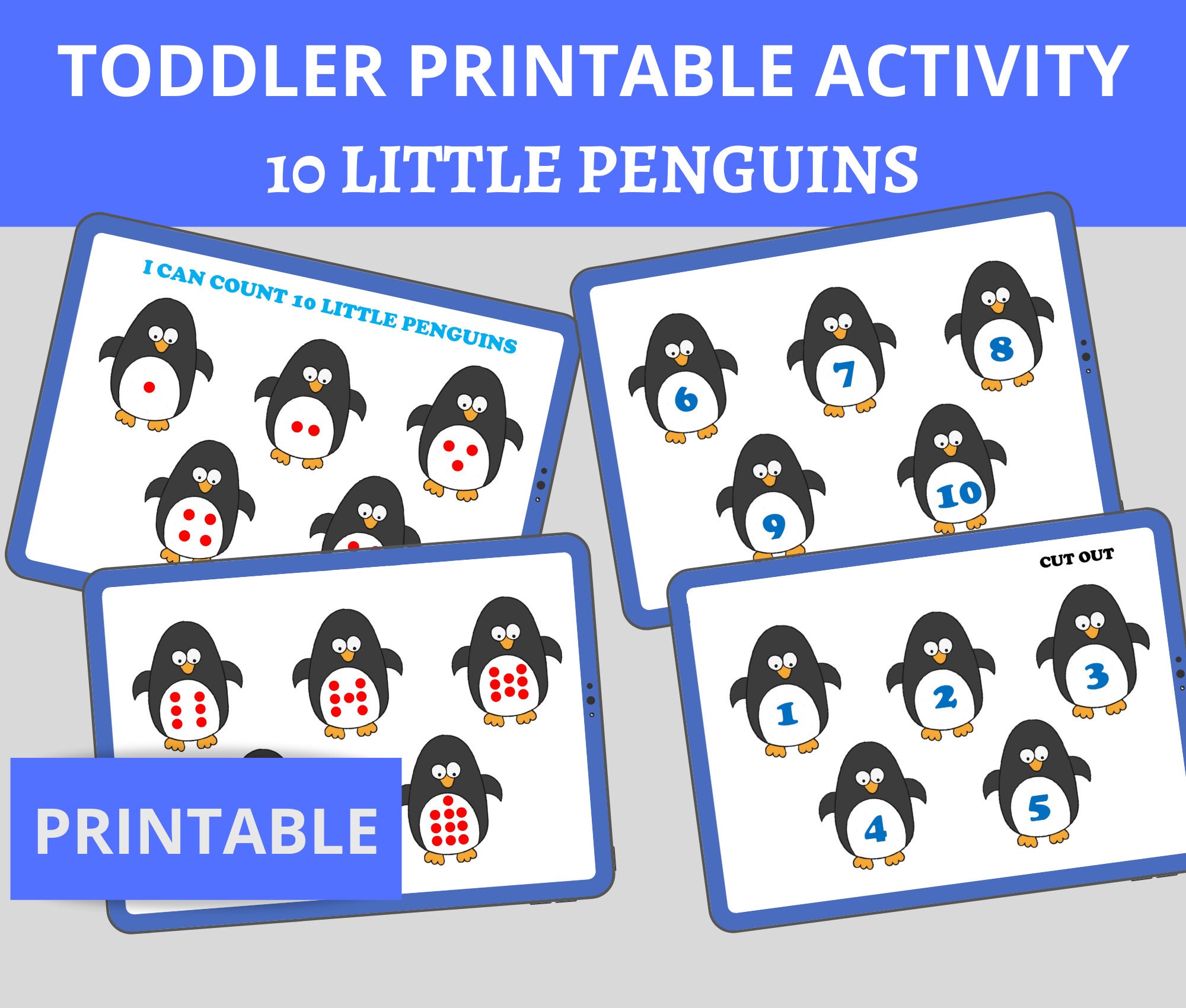 Toddler printable learning binder Toddler printable sheets | Etsy
