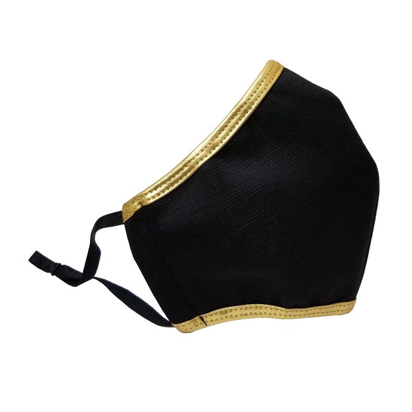 Black and Gold Mask Etsy