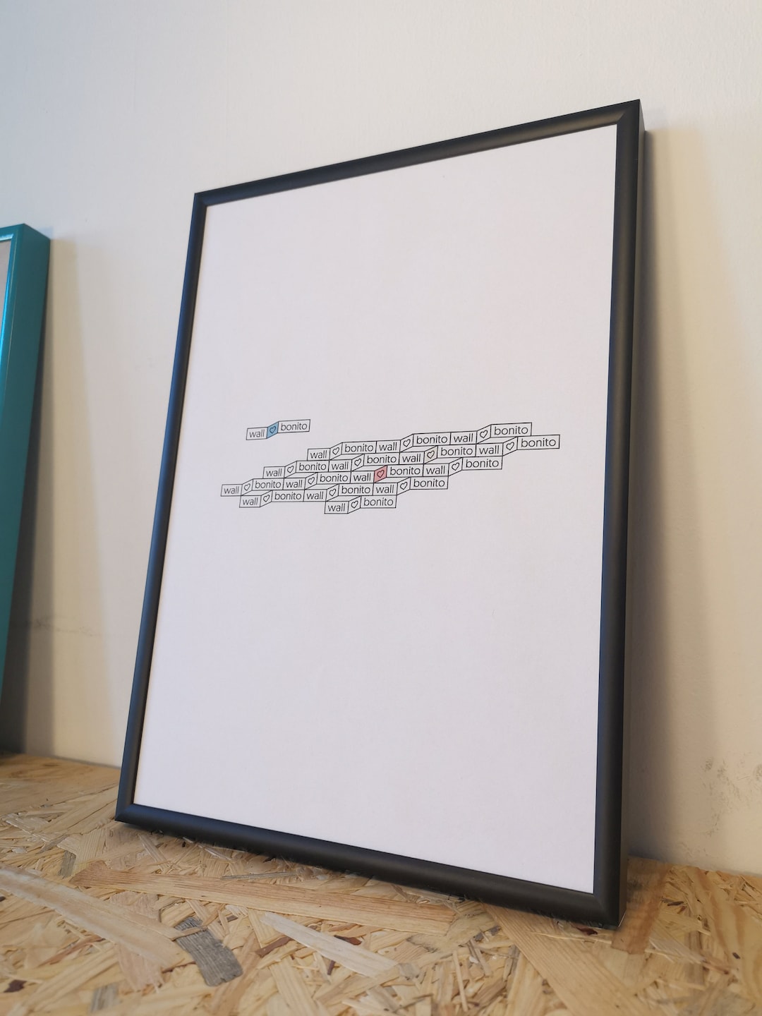 Black Custom Made Frame, Metal Picture or Photo Frame 8x12, 8.5x11