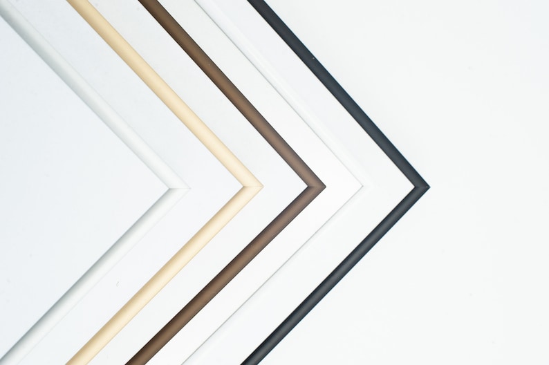 Frames For Smaller Posters Custom Made Metal Frames Made to Measure/Size Bespoke Frames All Sizes from 4x6 to 9.84x13.9 14 Colors image 1