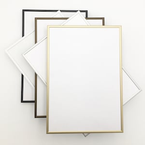 Ultra Thin Minimalist Aluminum Frames | Poster Sizes 16x16 16x18 16x19 16x20 16x24 16x28 16x30 16x32 16x35 16x38 to 16x42 & Odd Per Request