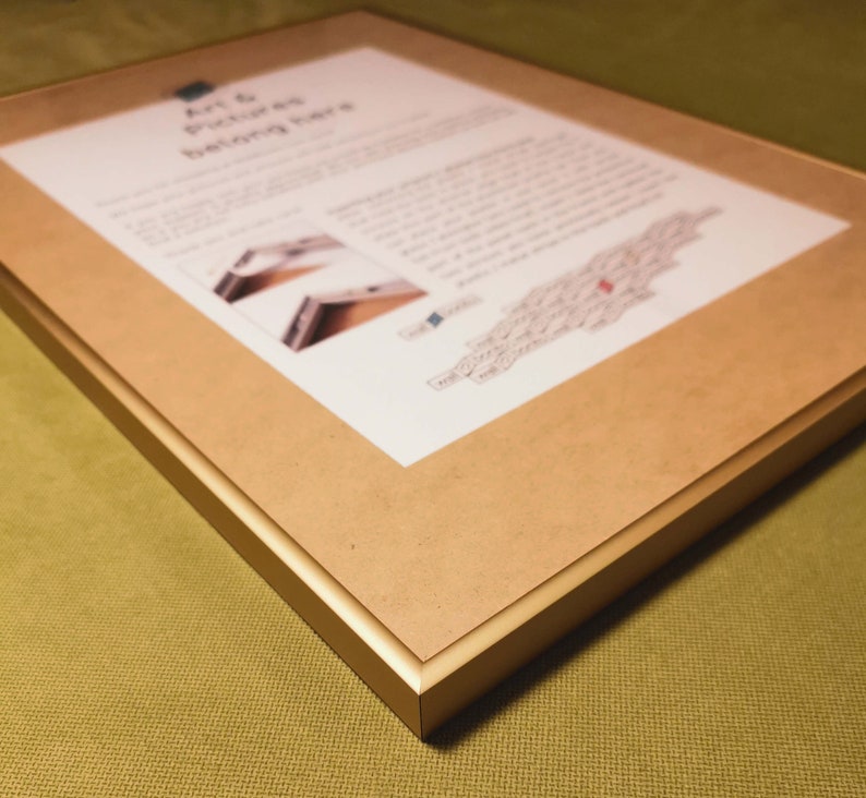 Gold Custom Made Frame Aluminum Metal Poster Frame All Etsy