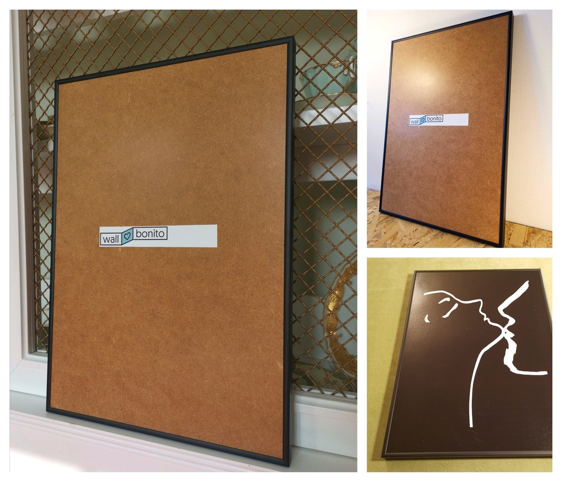 Black Custom Made Frame Made to Measure Metal Picture Frames Etsy