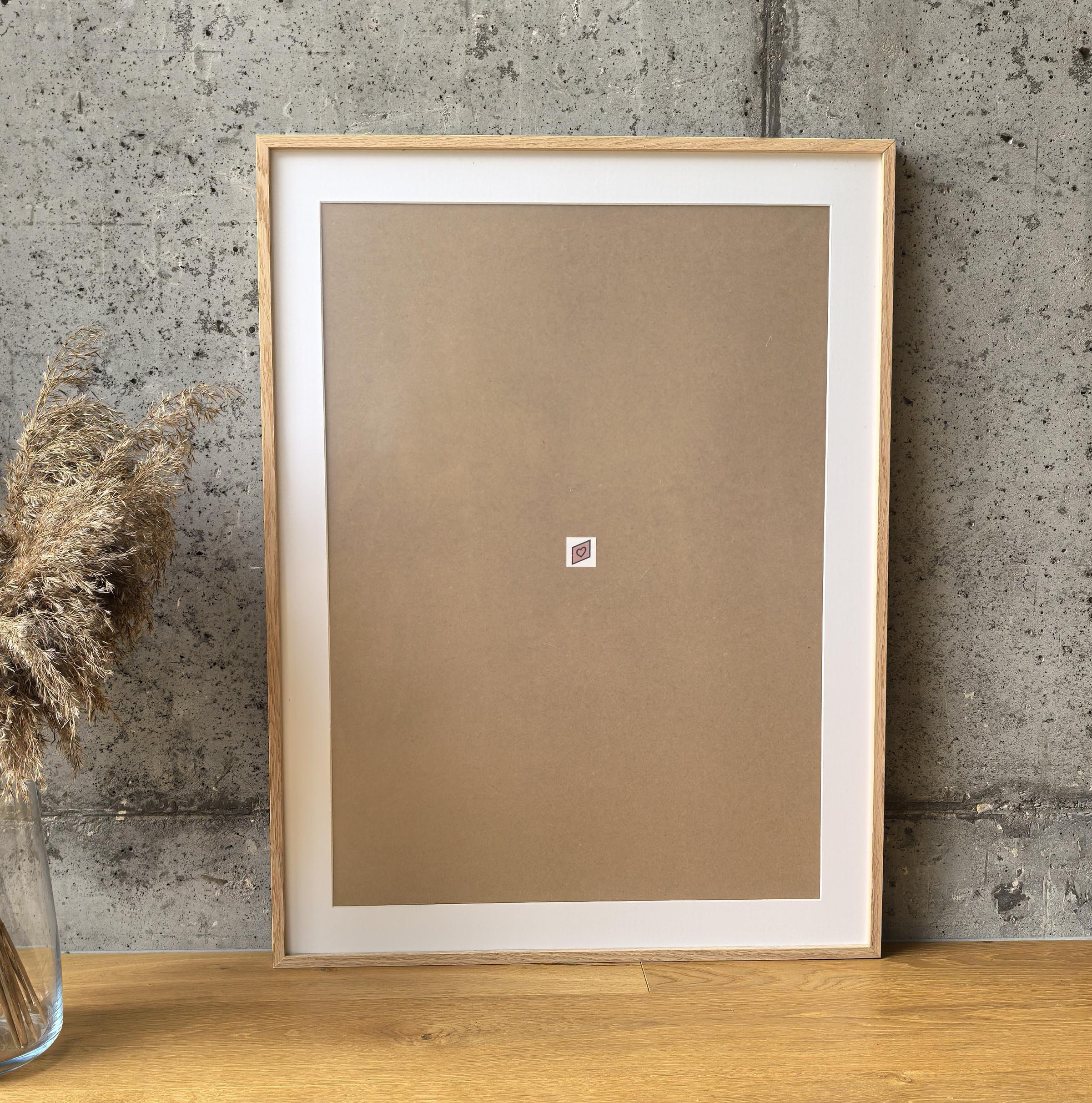 Poster Frame 80x120cm | Solid Oak Wood Picture Frame 80cmx120cm
