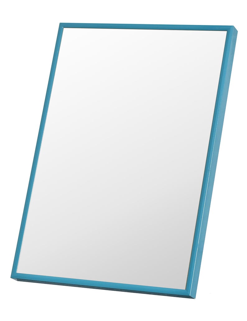 Black 24 x 36 inch Frame | Metal Frame for 24x36 in Poster (61x91.5 cm) | Aluminum 36x24in Picture Frame | 91.5x61cm & Many Other Sizes Turquoise blue