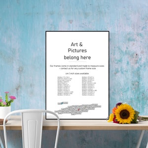 Cadres pour affiches plus petites A6 A5 A4 A3 A2 15x21cm 30x40 12x18in 40x24 et plus Tailles impaires également disponibles Cadres métalliques en aluminium 14 couleurs image 8