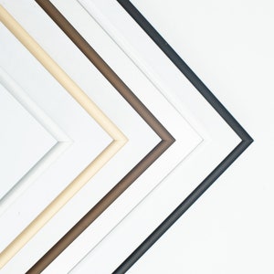 Bilderrahmen, Dünne Rahmen aus Aluminum | Photo, Poster | Alle Größen Cm & Zoll z.B. A3 A2 60x80 70x100 cm | Schwarz Weiss Gold Silver Braun