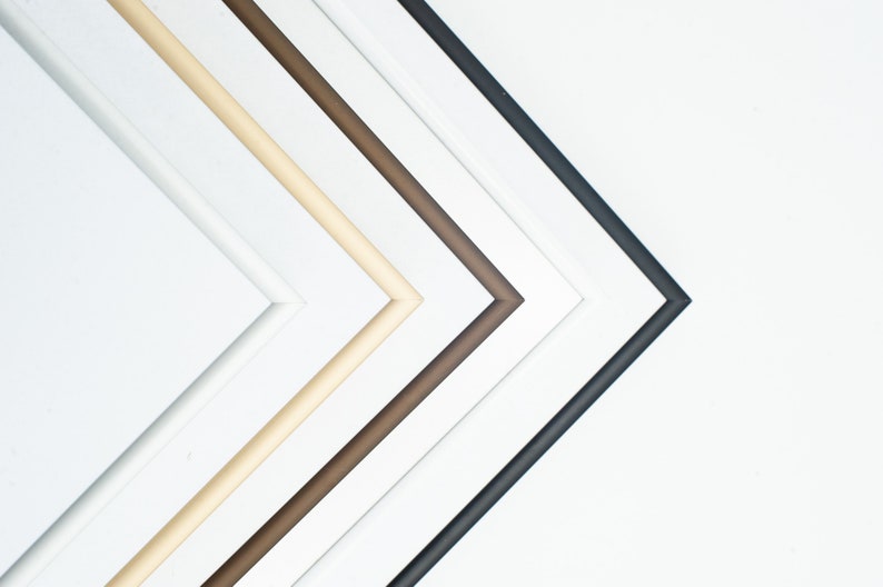 Cornice per poster in alluminio nero 60x80 cm e molte altre dimensioni Cornice in metallo per foto 14 colori bianco, oro, bronzo, argento 80x60 Ramen Oro