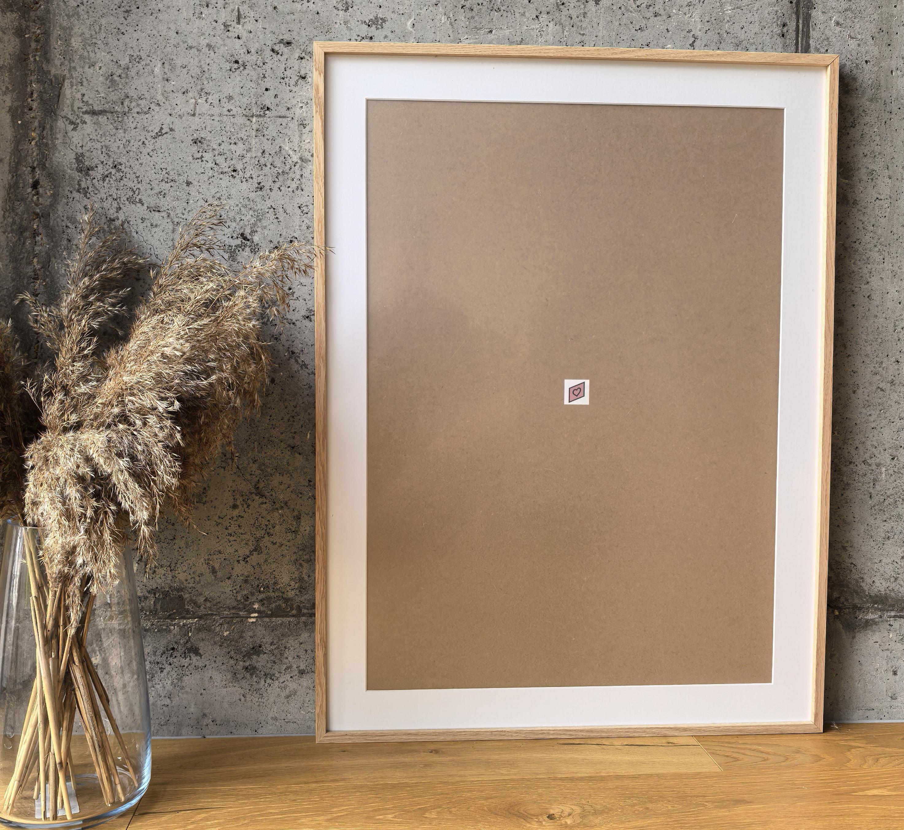 Natural Solid Oak Wood Poster Frame | Ideal for Scandinavian