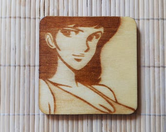 Fujiko wooden coaster