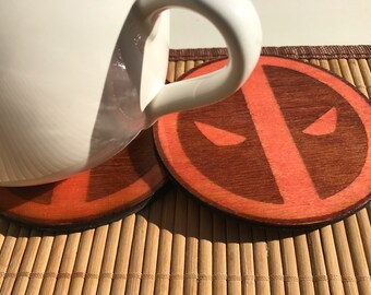 Deadpool Wooden Coaster