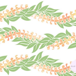 Puakenikeni and Maile Lei- 3rd Edition- Clear Die Cut Stickers- Ready to Ship