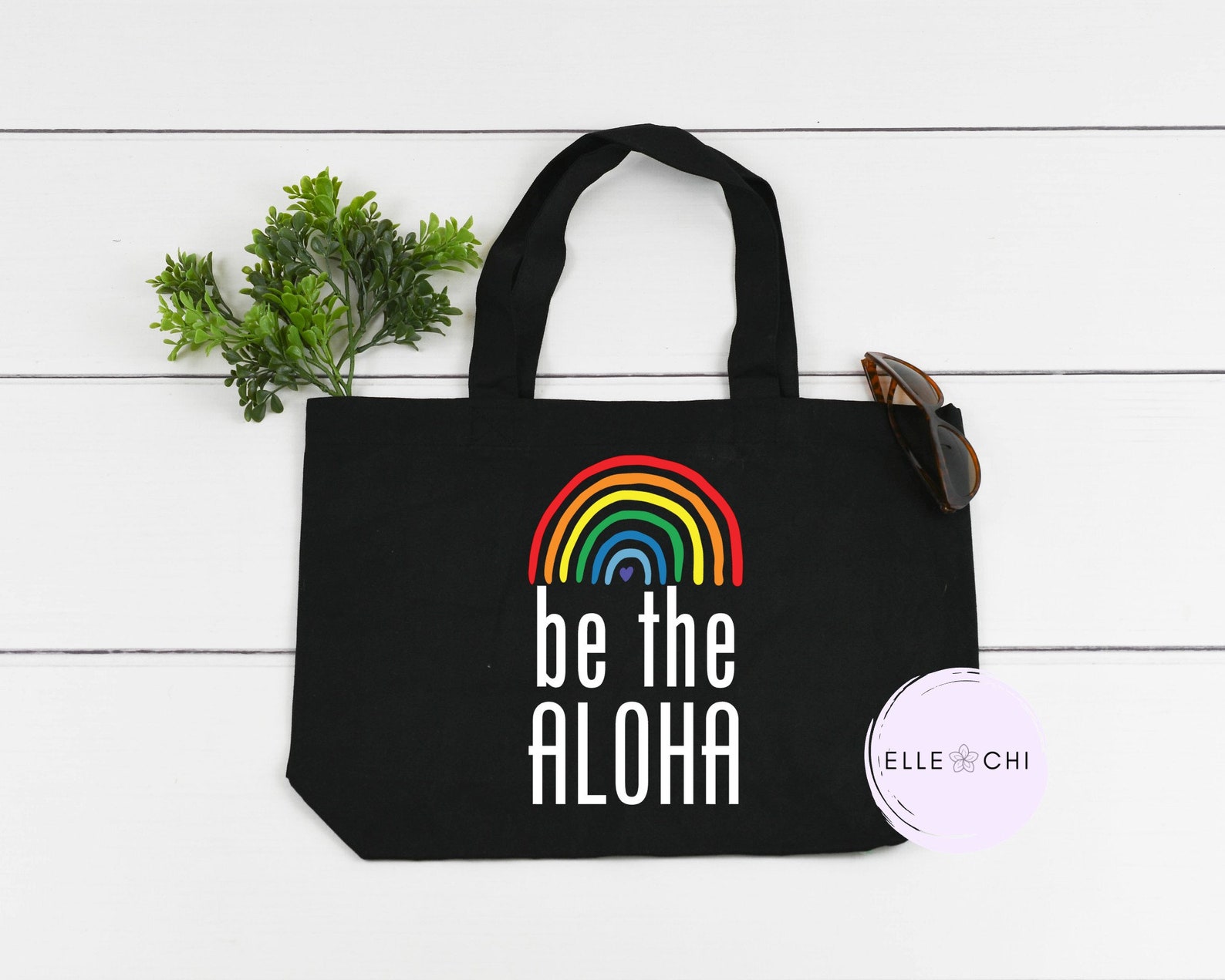 Aloha Collection Be The Aloha Reusable Tote Bag Etsy