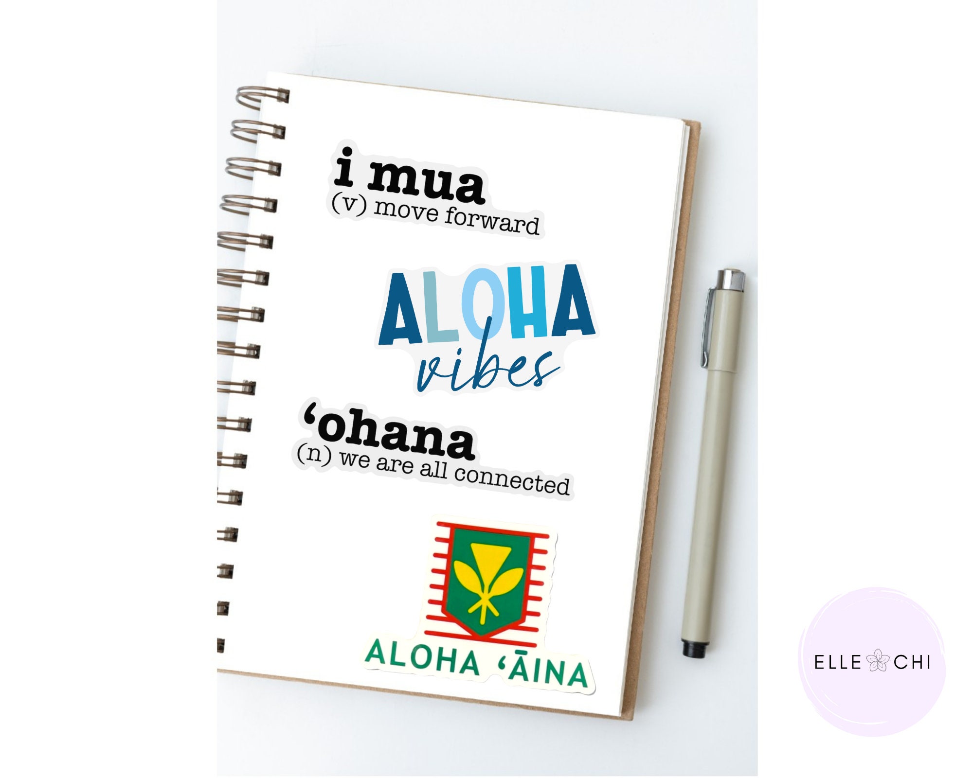 Hawaiian Values Die Cut Stickers Ready to Ship Etsy