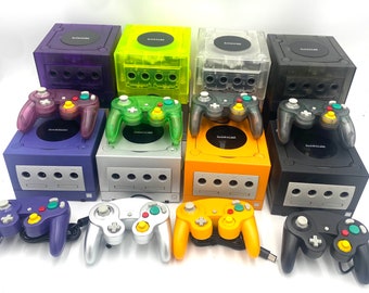 Nintendo GameCube Console NGC Console Various Colors + Controller + Wires Bundle