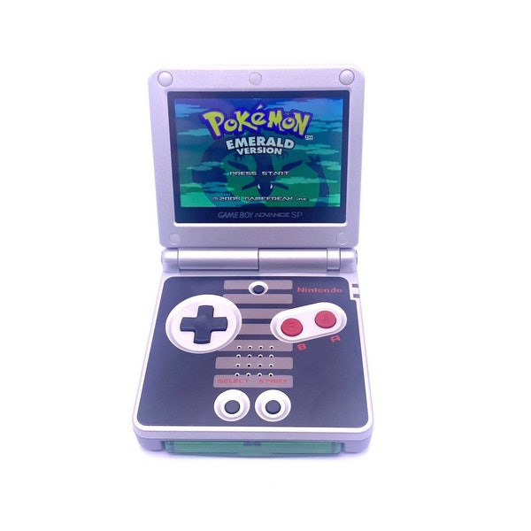 Gameboy Advance SP official GBA SP Ips V2 Backlit Screen  + wall charger