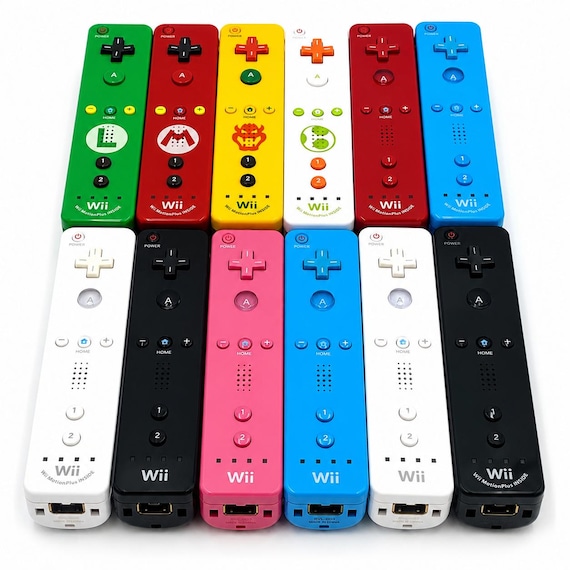 Authentic Nintendo Wii Controller OEM Wii Remote Motion Plus and Accessories Pick Your Color