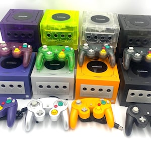 GameCube Purple Console Indigo + Controller/s + Wires Bundle