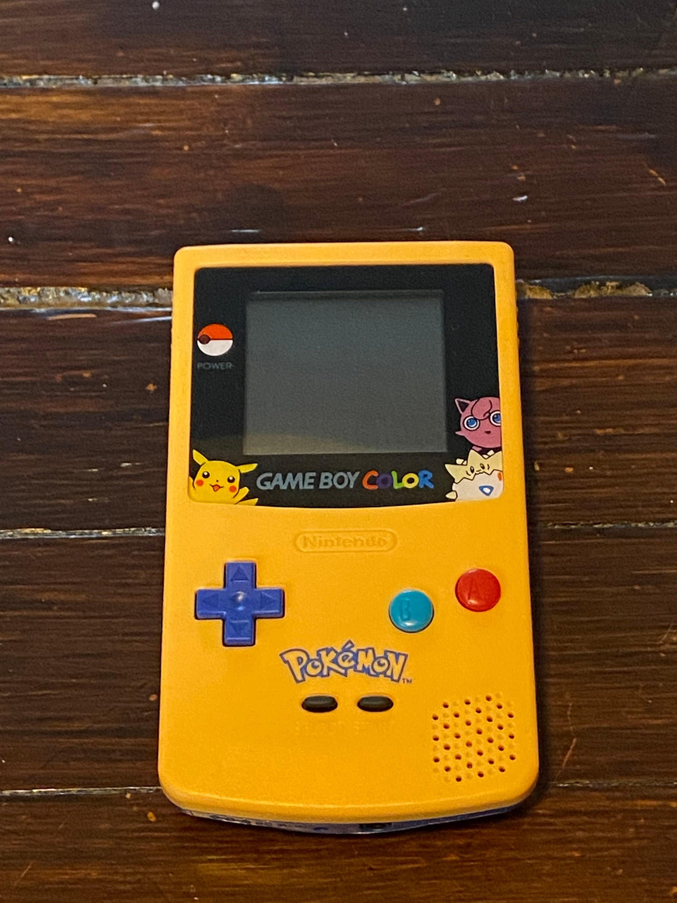 GameBoy Color Pokemon Pikachu Edition Nintendo System Yellow & Etsy GameBoy Color Pokemon Pikachu Edition Nintendo System Yellow & Etsy