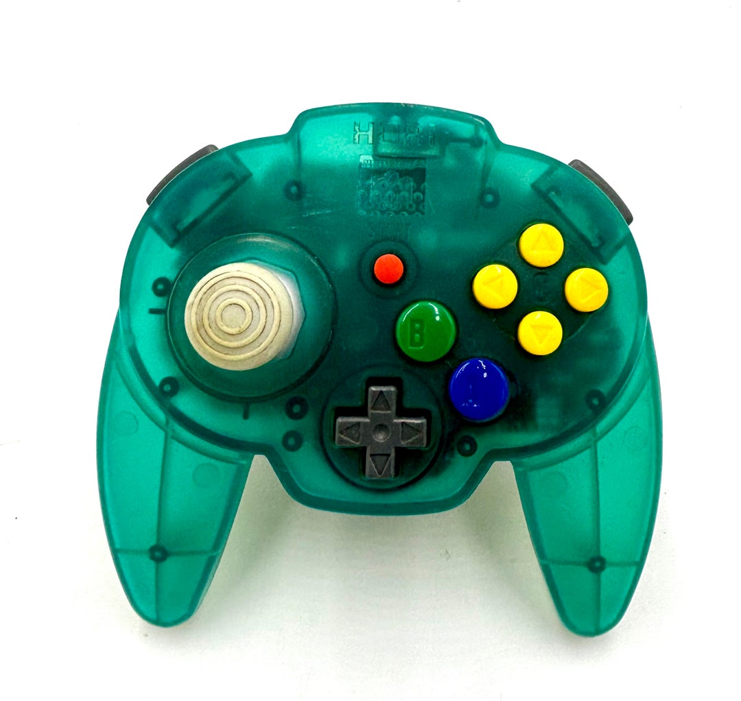 Nintendo 64 N64 Hori Pad Mini Controller Clear Ice Ocean
