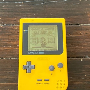 Gameboy Pocket Nintendo Gbp System Custom Silver And Yellow Etsy