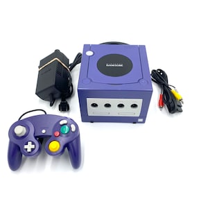 Det er det heldige Creek Deltage Gamecube Purple Console Indigo Controller/s Wires Bundle - Etsy