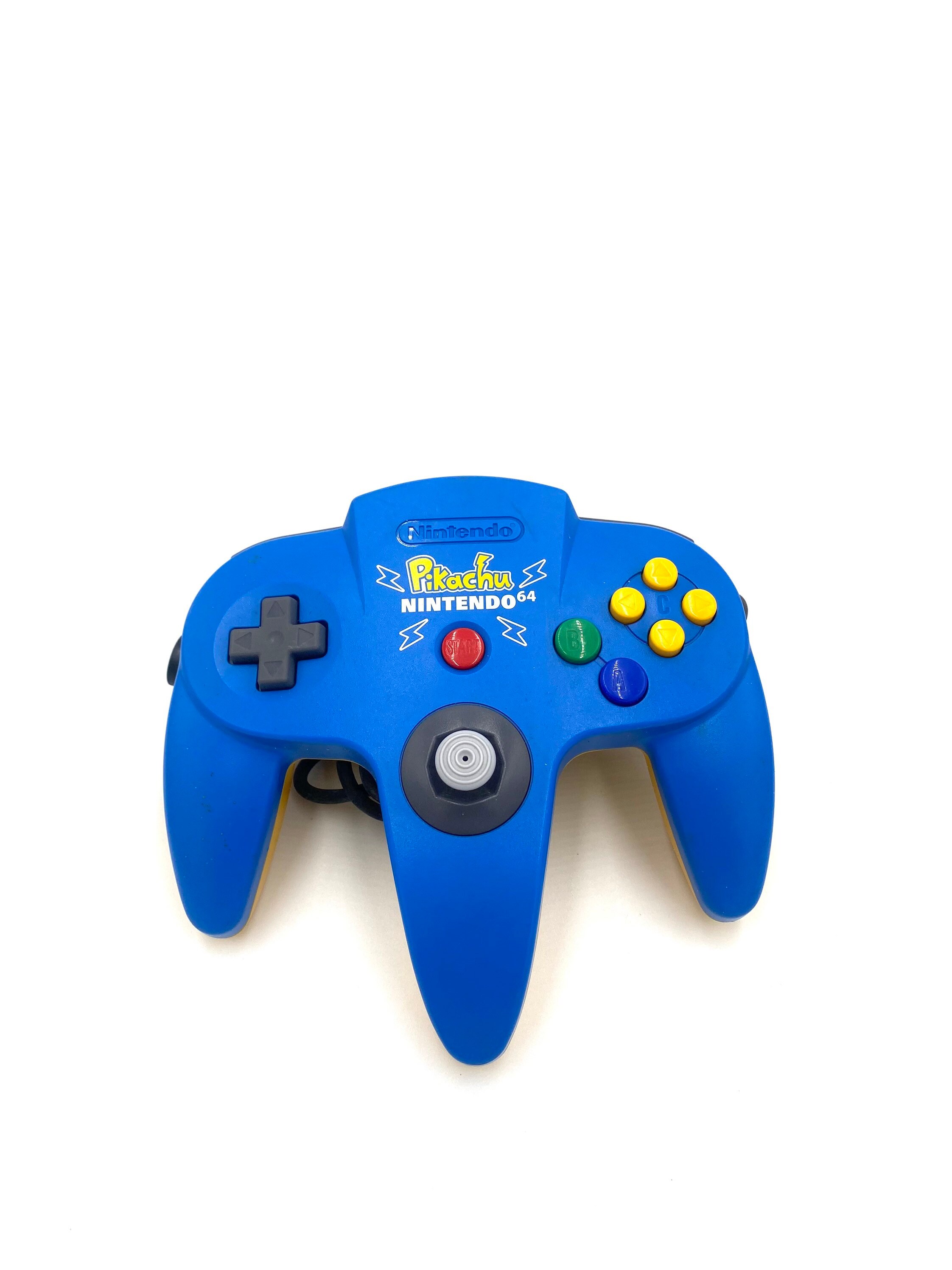Authentic Nintendo 64 Pikachu Blue N64 Console Complete in