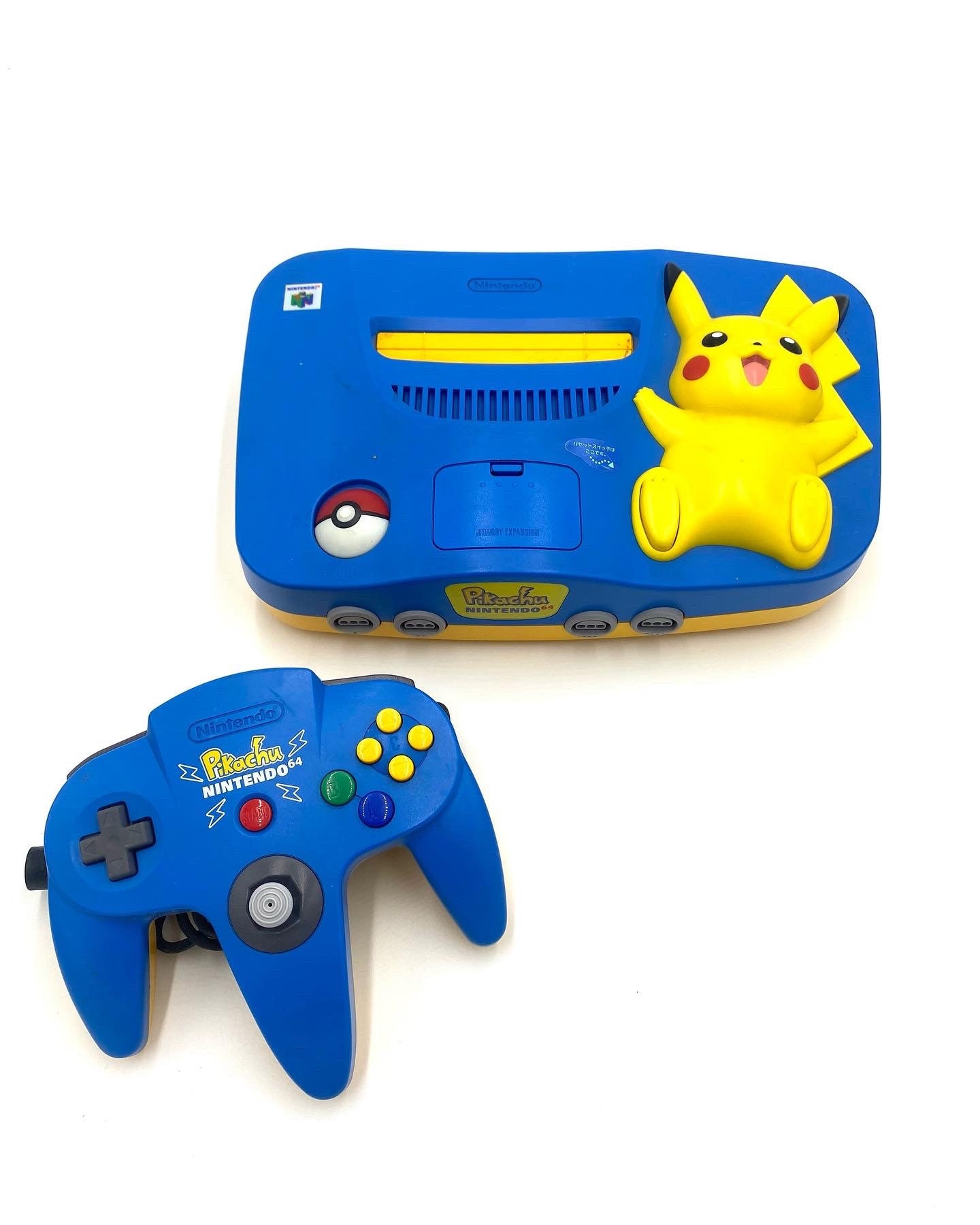 Nintendo 64 Pikachu Blue & Yellow Limited Edition N64 Console - Etsy