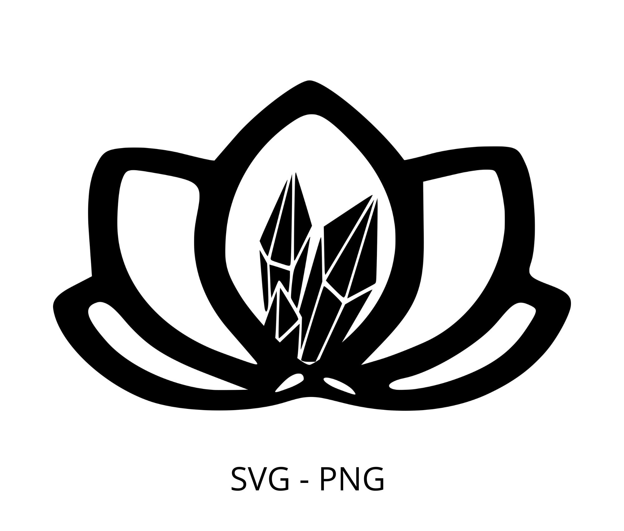 Download Lotus And Crystals Svg Clipart Cricut Shirt Svg Printable Etsy
