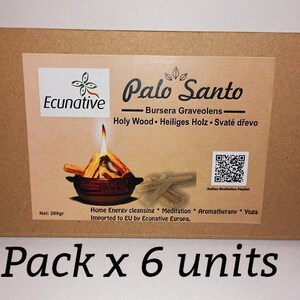 Palo Santo Shop Resale 6 Pack 200g,  Natural Incense for Cleansing, Meditation, Yoga and Stress Relief, Palo Santo Wood Wild Harvested