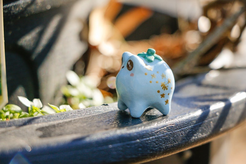 Polymer clay Blueberry Frog