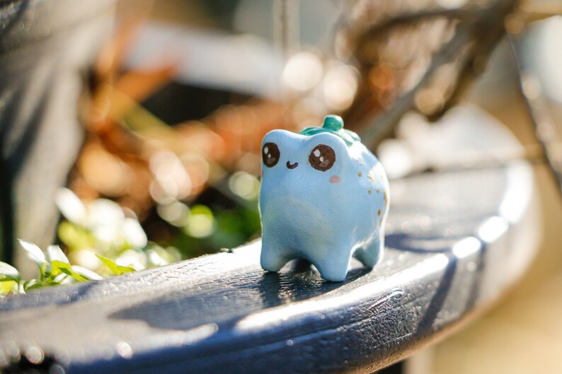 Polymer clay Blueberry Frog