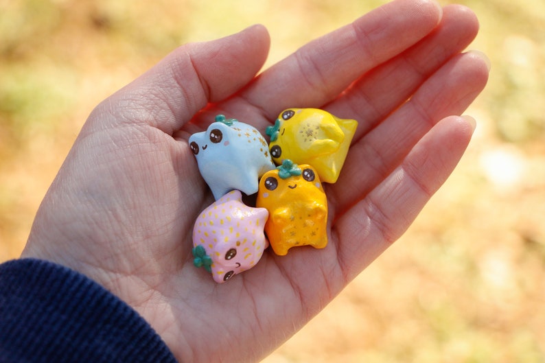 Polymer clay Blueberry Frog