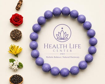 Herbal Mood Boosting Herbal Bracelet | Stress Relief Aromatherapy Beads | Calming Wellness Gift | Relaxation & Emotional Healing Jewelry