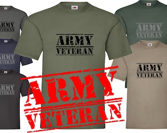 Army Veteran  t shirt  mens S-XXXL UNISEX soldier cadet reserves veterans gift