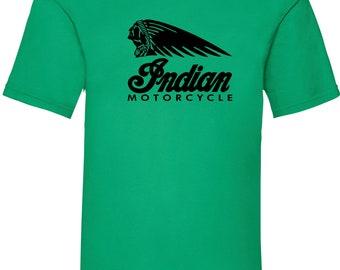Indian Motorcycle Mens /unisex Classic Motorbike Chopper Biker