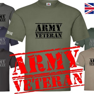 British Army Veteran  t shirt  mens S-XXXL UNISEX soldier cadet reserves veterans gift