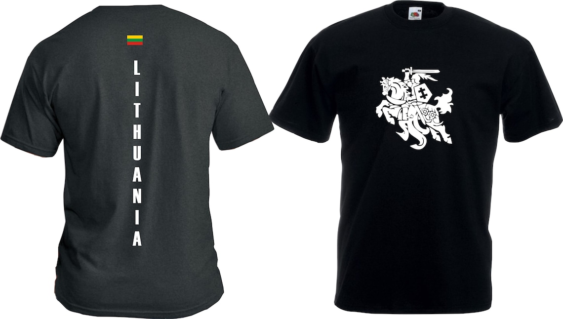 T-shirt Da Uomo Lietuva Stile Lituano Myliu Lietuva Vytis Lituania (S-XXXL) - Foto 5