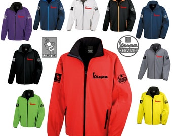 Vespa mod scooter club hobbies bee unisex Softshell Jacket 10 COLOURS UNISEX JACKET