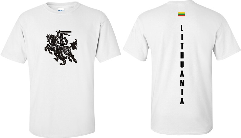 T-shirt Da Uomo Lietuva Stile Lituano Myliu Lietuva Vytis Lituania (S-XXXL) - Foto 3