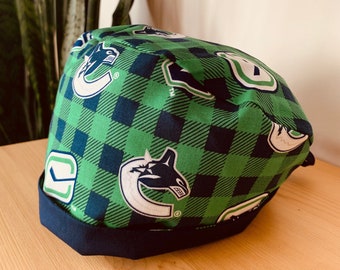 Vancouver Canucks - Fit A - (Great for Nurses, Doctors, OR Staff, Dentists, Veterinarians, Food Prep, etc.)