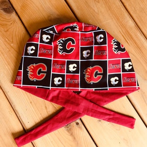 Calgary Flames - Fit A - (Great for Nurses, Doctors, OR Staff, Dentists, Veterinarians, Food Prep, etc.)