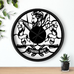 Barber Shop Wall clock | Barber Decor | Cut In Style